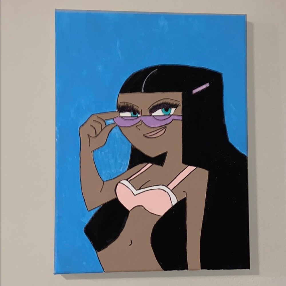 Danny Phantom Paulina canvas painting